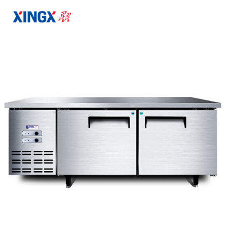 星星（XINGX） 1.8米 厨房商用冰柜 双温工作台 不锈钢操作台 冰柜 冷柜TS-18E