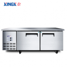 星星（XINGX） 1.8米 厨房商用冰柜 双温工作台 不锈钢操作台 冰柜 冷柜TS-18E
