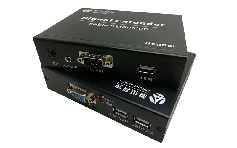 朗恒UKVM-100A(USB键盘鼠标&VGA延长100米)