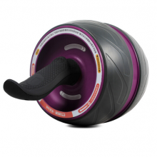 凯速KANSOON健身器材自动回弹健腹轮美版宽轮健腹器桶形腹肌轮健腹滚轮CP27灰紫色
