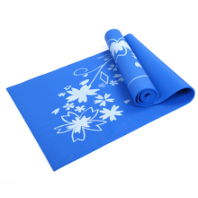 凯速PVC印花 173*61cm防滑防潮健身瑜伽垫4MM 蓝色