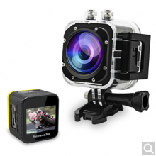 摄徒 cube360s 高清浮潜水下VR全景运动相机微型摄像机wifi旅游数码防水录像DV 黑色