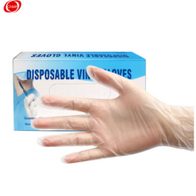 谋福 CNMF 575一次性透明PVC手套 食品加工检查手套 餐饮手套 餐饮美容手套 100只/盒 