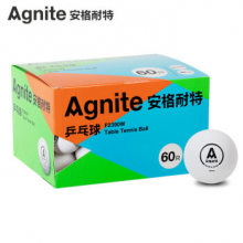 安格耐特（Agnite）乒乓球一盒装60只 40mm白色F2390W