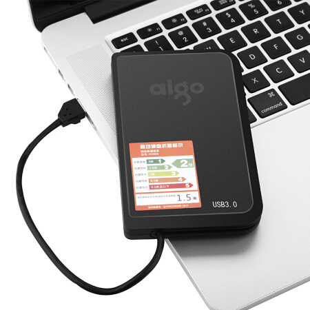 爱国者（aigo）1TB USB3.0 移动硬盘 HD806