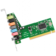 魔羯 MOGE MC1207 台式机PCI 7.1声道环绕立体声 声卡 MIC输出高清影音游戏声卡