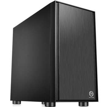 Tt（Thermaltake）启航者F1 黑色静音版 Mini小机箱水冷电脑主机