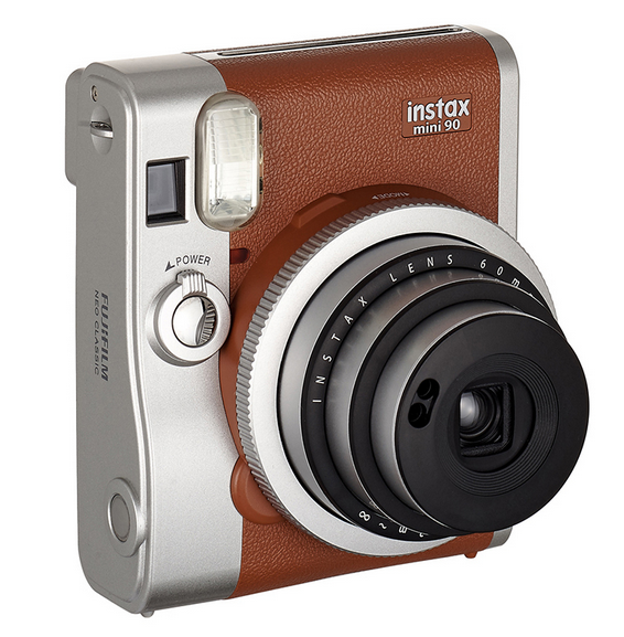 富士（FUJIFILM）INSTAX拍立得 相机 一次成像 胶片相机 mini90 相机棕色