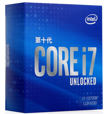 英特尔（Intel）i7-10700K 酷睿八核 盒装CPU处理器