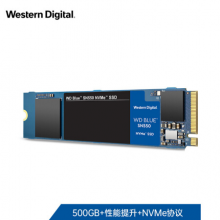 西部数据（Western Digital）500GB SSD固态硬盘 M.2接口（NVMe协议）WD