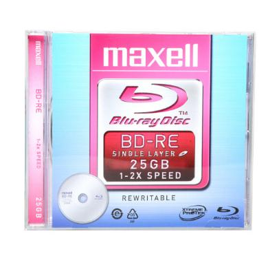 麦克赛尔（maxell）BD-RE光盘 刻录光盘 光碟 可擦写空白光盘 蓝光碟 25G台产 单片厚盒