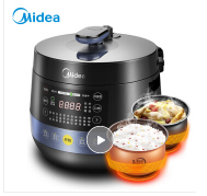 美的（Midea）电压力锅 圆灶釜内胆球形设计 可开盖煮