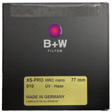 B+W uv镜 滤镜 77mm UV镜MRC NANO XS-PRO 超薄多层纳米镀膜UV镜 保护镜