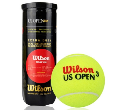 威尔胜Wilson WRT106200 美网比赛训练网球 塑罐3粒装