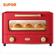 苏泊尔（SUPOR）电烤箱家用多功能小烤箱复古迷你小型台式烘烤箱烘焙蛋糕小熊饼干小米蒸烤12升