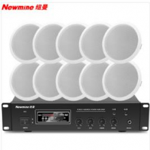 纽曼（Newmine）D161 定压吸顶喇叭音响套装 吊顶背景音乐公共广播功放音箱系统（ 一拖十）