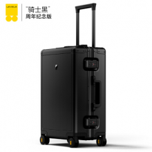 地平线8号（LEVEL8）商务行李箱男旅行箱（标准版备忘录款）铝镁合金登机箱20英寸拉杆箱女黑色（锤