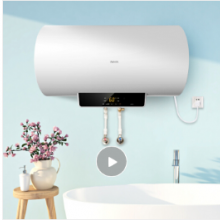 美的（Midea）华凌60升电热水器 2100W速热5倍增容健康洗 无线遥控预约洗浴安全防电墙F60