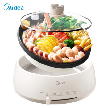 美的（Midea）电火锅 家用多用途锅 4L大容量多功能电煮锅电热锅电炒锅 可拆卸锅身 易清洁