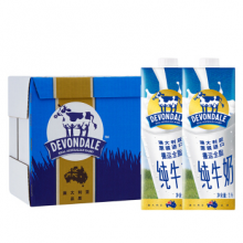 德运 (Devondale) 澳大利亚原装进口牛奶 全脂纯牛奶1L*10 整箱装