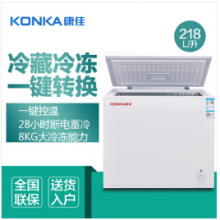 康佳（KONKA）218升 单门冰柜 家用商用 冷藏冷冻家用 节能卧式冰箱 BD/BC-218DTH
