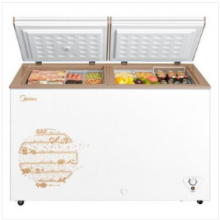 美的（Midea）182升 卧式双温双室冷柜 顶开门双门冰柜 冷冻冷藏冰鲜BCD-182DKMB B