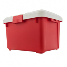 禧天龙Citylong 塑料收纳箱车载箱储物箱后备箱房车箱翻盖储物箱车用收纳整理箱加厚 36L中号红