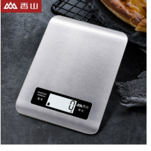 香山 厨房秤 精准家用电子秤烘焙称1克称蛋糕电子小秤 不锈钢面板EK9210K（金属银）