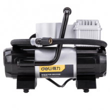 得力(deli) 车载金属充气泵便携式12v电动机械表打气泵 带灯可测压 DL8058
