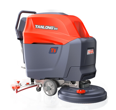 坦龙（Tanlong）T5电动手推式洗地机工厂车间物业拖地机医院用工业全自动洗地机