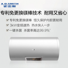 史密斯（A.O.Smith）80升电热水器 专利免更换镁棒 E80VC0 金圭内胆 变频速热
