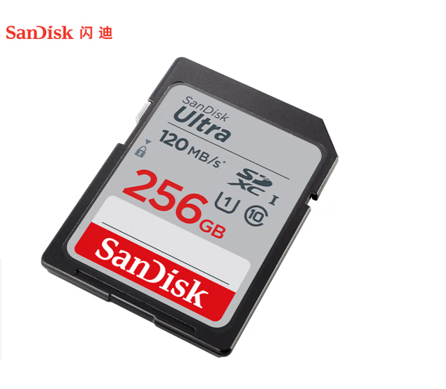 SanDisk闪迪相机卡4K视频高清SD卡UHS-I微单存储卡微单反摄像储存256G 