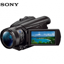 索尼FDR-AX700 4K 专业高清摄像机（含256G卡+备电+包+卡色金环UV+麦克风+三角架）