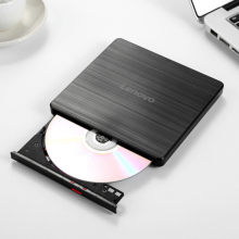联想（Lenovo）8倍速 外置光驱 外置DVD刻录机 移动光驱 外接光驱 黑色(兼容Windows