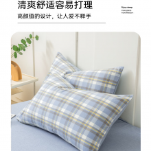 无印良品A类全棉枕套100%纯棉枕头套枕芯套枕巾48x74cm单只装