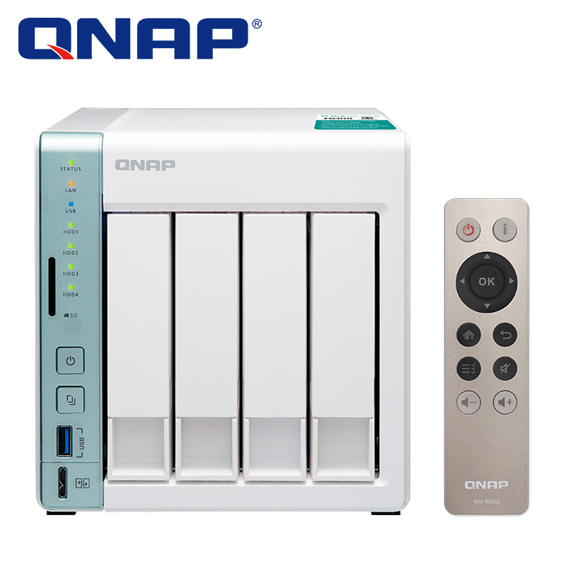  威联通（QNAP） 磁盘阵列nas文件服务器网络存储TS-451A 2G内存16TB2*8TBNAS专用硬盘