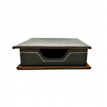 凯豪高档皮质盒装便利贴便条盒 桌面系列 101 黑色