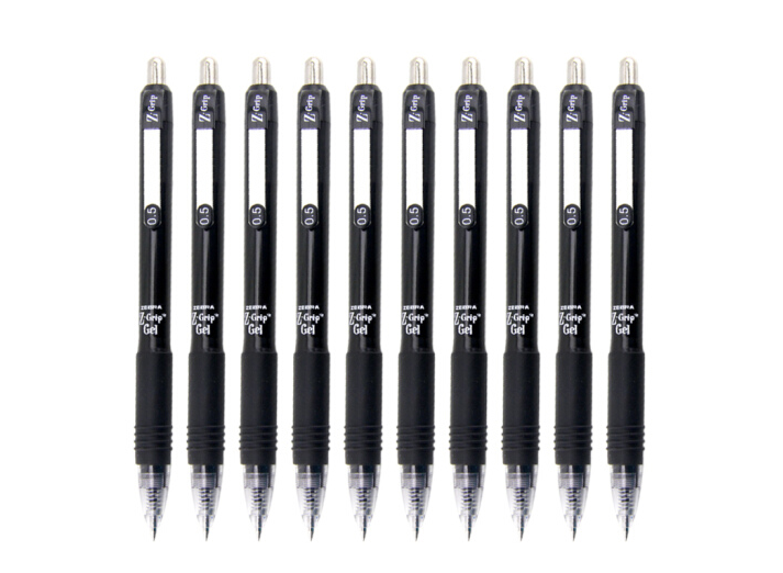 斑马中性笔 Z-Grip系列JJ3按动水笔0.5mm 黑色 1支装