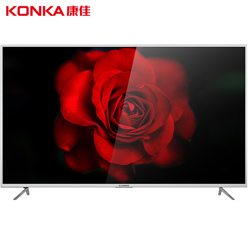 康佳（KONKA）75英寸 LED75G8000UE 4K超高清智能电视 银色