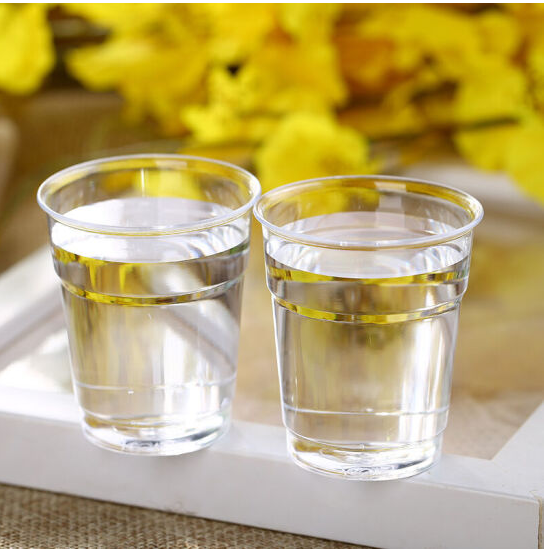 一次性透明塑料杯加厚25只装 220ML