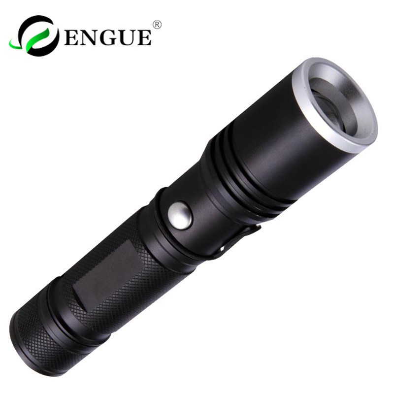 恩谷（engue）强光手电筒可充电式LED远射变焦灯户外家用 自行车骑行前灯手电筒EG-112