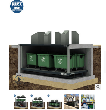垃圾桶升降机 地藏环保垃圾桶电动液压升降机 现货固定升降平台