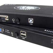 朗恒UKVMA-200D(USB键盘鼠标+VGA+音频+远程开关机延长200米)