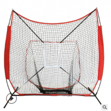 金鑫供应7尺2.13m棒球练习网 反弹带洞双层棒球网 训练挡网便携可定制