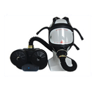 新华电动送风防毒面具全面罩 双罐电动送风机 易呼吸 风机防毒面具