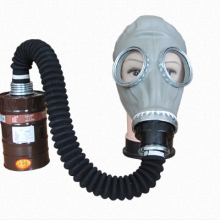 普达正品授权自吸过滤防毒面具三件套（面具+导气管+滤毒罐）