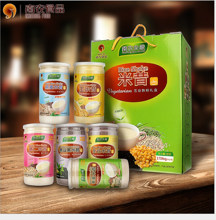 南农无添加蔗糖米昔礼盒6罐装五谷营养代餐粉