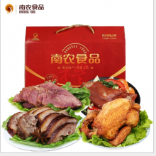 南京特产烧鸡盐水鸭酱牛肉捆蹄四件套年货礼盒南农食品真空包装
