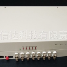 稳信达单纤FC 4E1+4路物理隔离100M PDH光端机AC220V WXD-420SF-4E-4