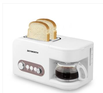 创维（skyworth）K25 乐厨早餐机 多功能烤面包机+咖啡机二合一早餐吧烤面包机